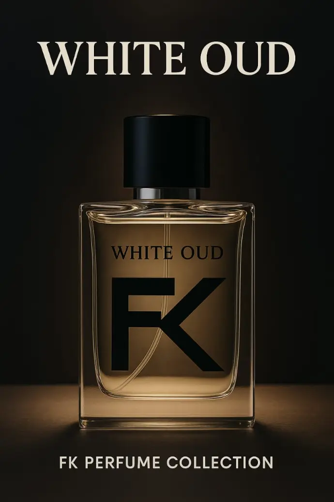 “The White Oud” is a luxurious fragrance that blends the richness of oud with a smooth, refined elegance. Its warm and sophisticated aroma is designed for those who appreciate timeless class and long-lasting depth. Perfect for both everyday wear and special occasions, this perfume leaves an unforgettable impression of luxury and confidence.  ✨ Crafted with care by FK Perfume Collection – Original, Elegant, Long-lasting.